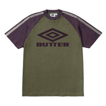 Buttergoods T-Shirt Diamond Logo Raglan x Umbro Streetwear Buttergoods T-Shirt Diamond Logo Raglan x Umbro Streetwear