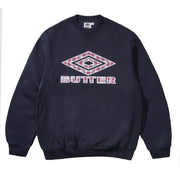 Buttergoods - Felpa Giro Diamond Applique x Umbro Buttergoods - Felpa Giro Diamond Applique x Umbro