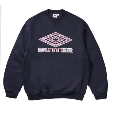 Buttergoods Felpa Giro Diamond Applique x Umbro Streetwear Buttergoods Felpa Giro Diamond Applique x Umbro Streetwear