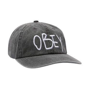 Obey Cappellino Jot 6 Panel Velcro Back Streetwear Obey Cappellino Jot 6 Panel Velcro Back Streetwear