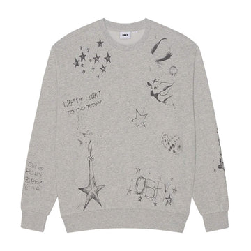 Obey Felpa Giro Dreams Crew Fleece Streetwear Obey Felpa Giro Dreams Crew Fleece Streetwear