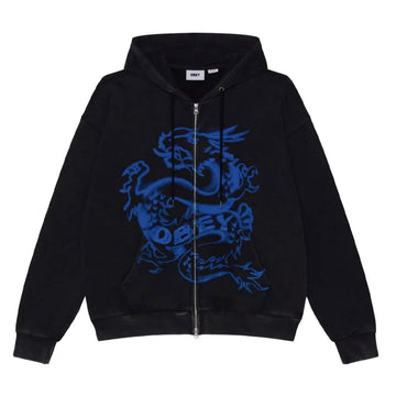 Obey Felpa Con Cappuccio Full Zip Draco Streetwear Obey Felpa Con Cappuccio Full Zip Draco Streetwear