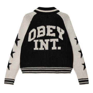 Obey Giacca Cardigan College Cowichan Streetwear Obey Giacca Cardigan College Cowichan Streetwear