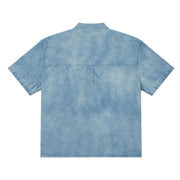 Obey Camicia Ss In Denim Owens Loose Fit Streetwear Obey Camicia Ss In Denim Owens Loose Fit Streetwear
