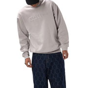 Buttergoods Felpa Giro Embossed Logo Streetwear Buttergoods Felpa Giro Embossed Logo Streetwear