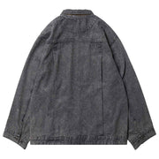 Evisen Skateboard Giacca Denim Streetwear Evisen Skateboard Giacca Denim Streetwear