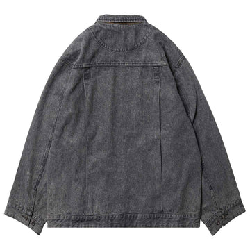 Evisen Skateboard Giacca Denim Streetwear Evisen Skateboard Giacca Denim Streetwear