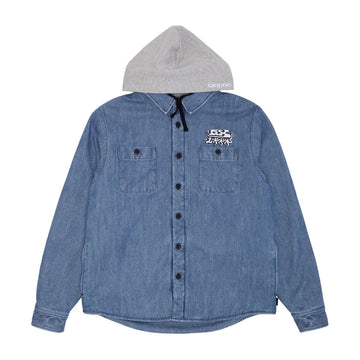 Gx-1000 Giacca Denim Hooded Streetwear Gx-1000 Giacca Denim Hooded Streetwear