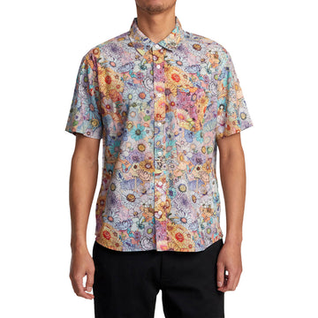 Rvca Camicia Mc Sage Vaughn Streetwear Rvca Camicia Mc Sage Vaughn Streetwear