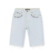 Iuter - Bermuda Denim Fringed Baggy