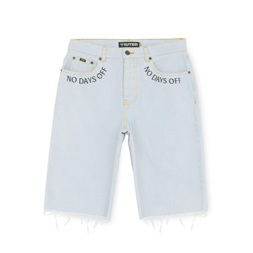Iuter Bermuda Denim Fringed Baggy Streetwear