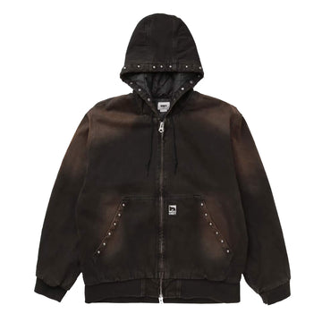 Obey Giacca Denim Studded Zip Up Streetwear