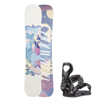 KIT KIT DONNA Snowboard ULTRAVIOLET + ATTACCHI QUEEN kit