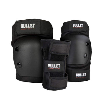 Bullet Deluxe Protezioni Bullet Triple Padset Standard Combo Skateboard