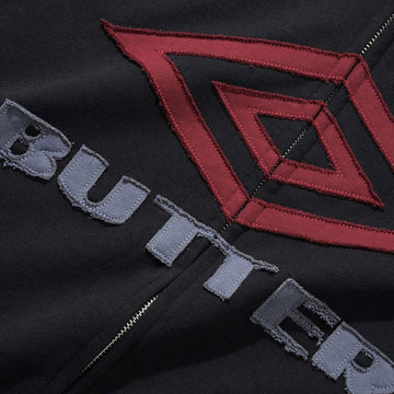 Buttergoods Giubbetto Diamond Fleece Zip-Thru x Umbro Streetwear