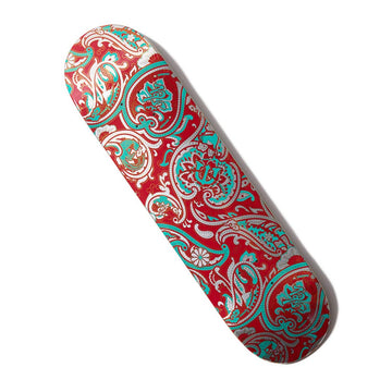 Evisen Skateboard Tavola Evisen Paisley Red Turquoise 8.0 Skateboard
