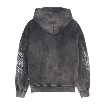 Iuter Felpa Con Cappuccio Full Zip Tribal Marble Streetwear