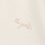 Magenta Felpa Giro Script Streetwear