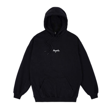 Magenta Felpa Con Cappuccio Script Streetwear
