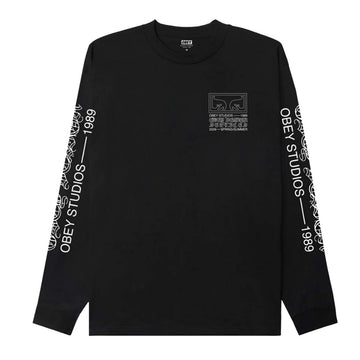 Obey T Shirt Ls Regular Fit  Design Services Streetwear