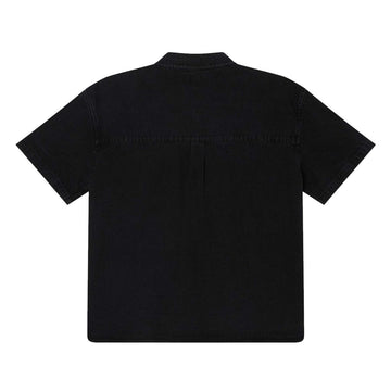 Obey Camicia Ss In Denim Owens Loose Fit Streetwear