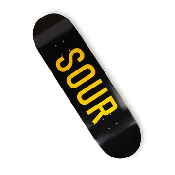 Sour Tavola  Black Yellow Logo 8.5 Skateboard