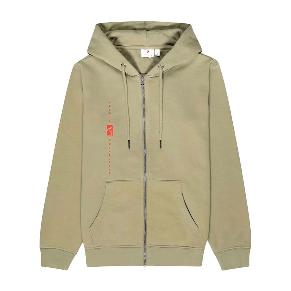 Poetic Collective Felpa Con Cappuccio Full Zip Embroidery Frisco